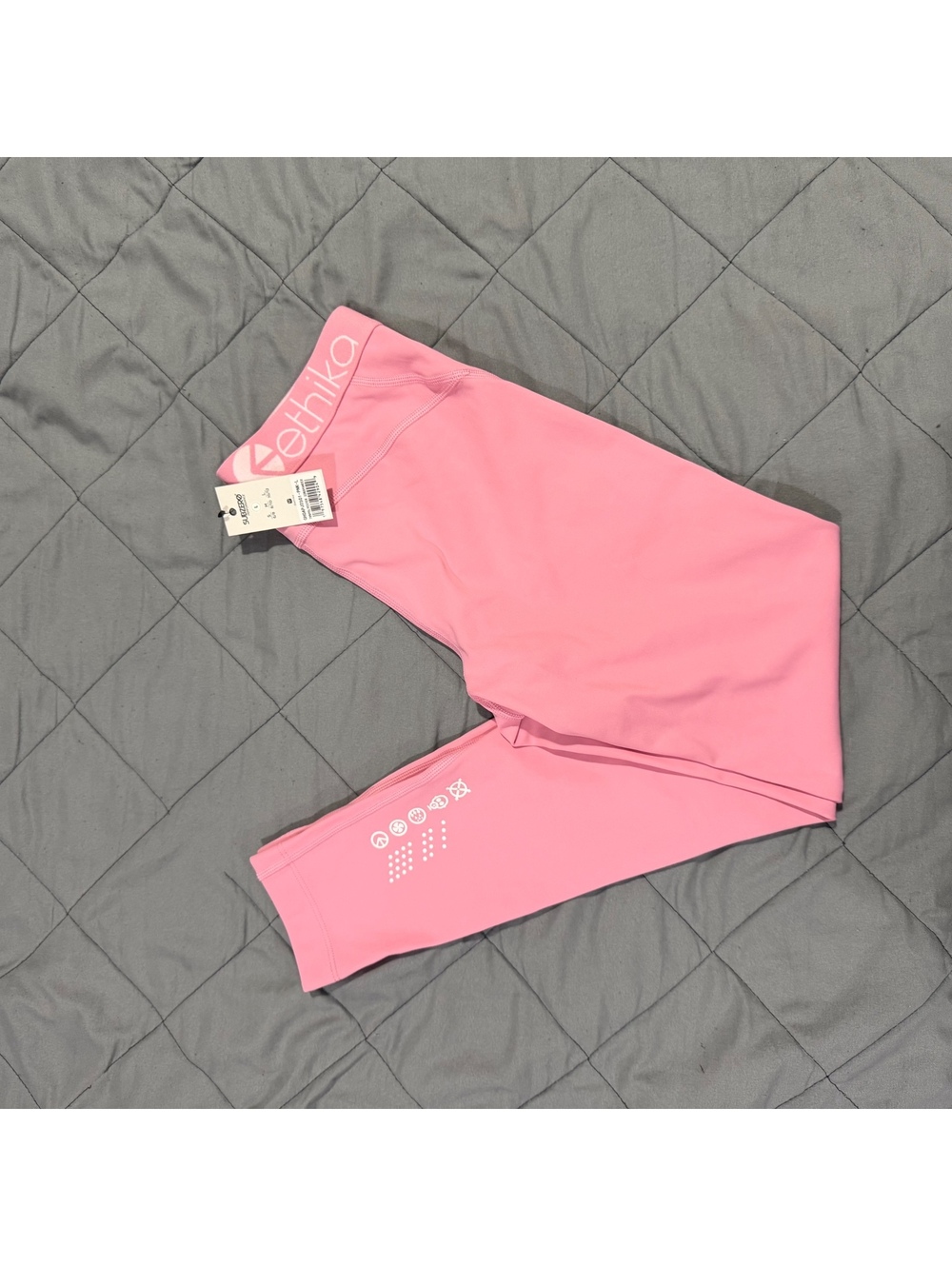 Ethika Subzero Performance Pink Leggings Size L